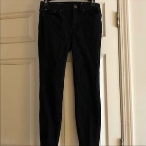 J. Crew Black High Rise Crop Jean Sz. 28